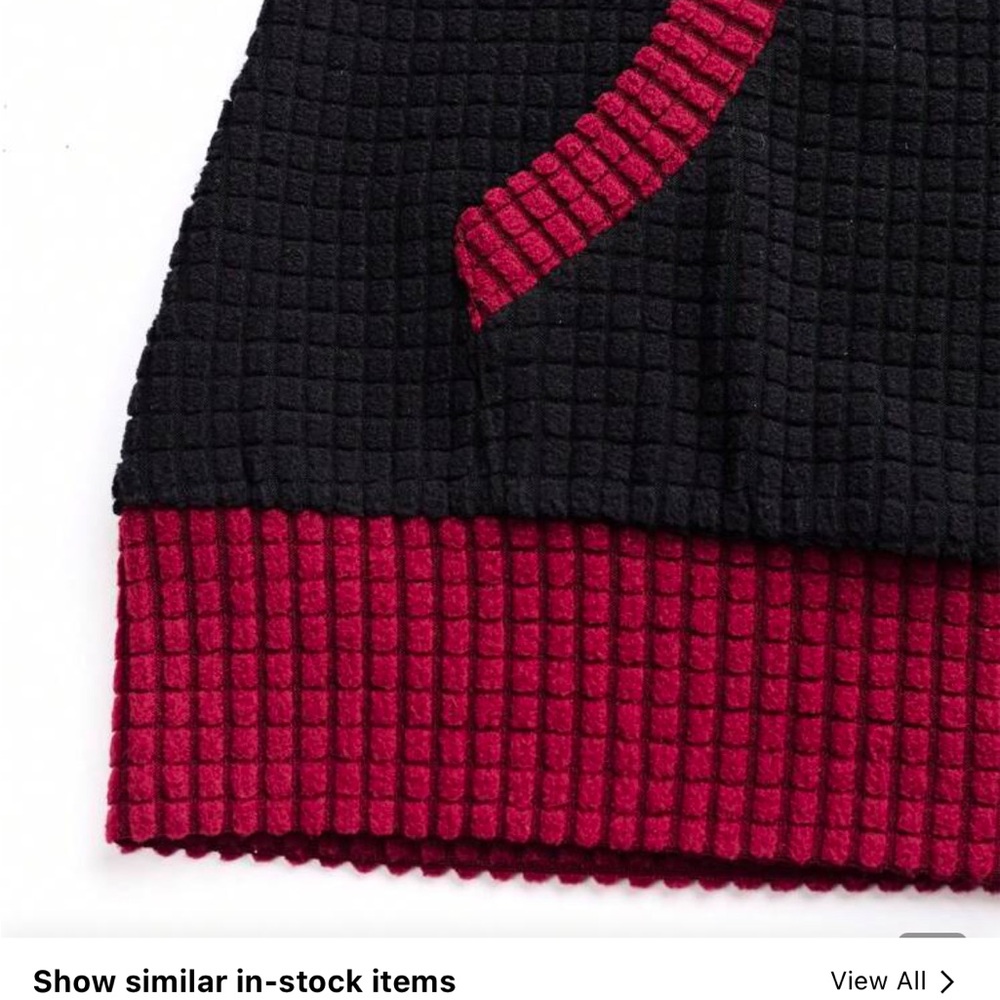 Shein- Lune Black and Red Hoodie Women’s Large - Picture 10 of 11